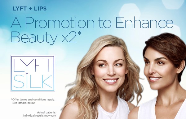 Introducing the new Restylane “Lyft + Lips” Special. Limited time offer.<